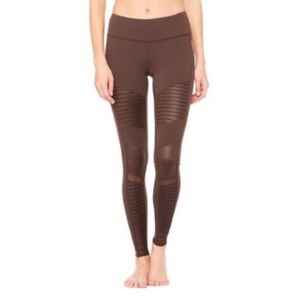 ALO Yoga High Waist Moto Legging Brown Size Medium